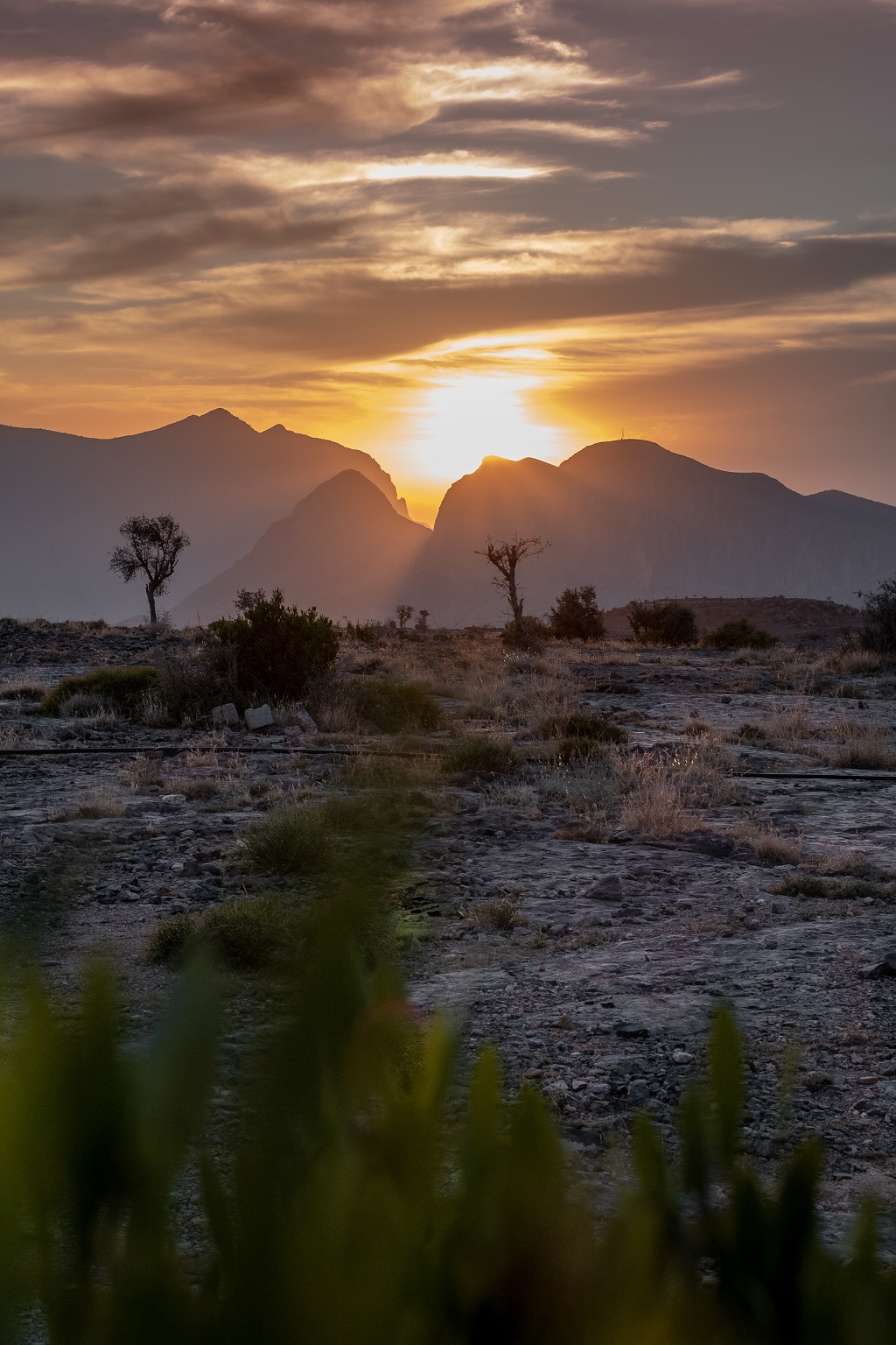 Sonnenuntergang im Oman