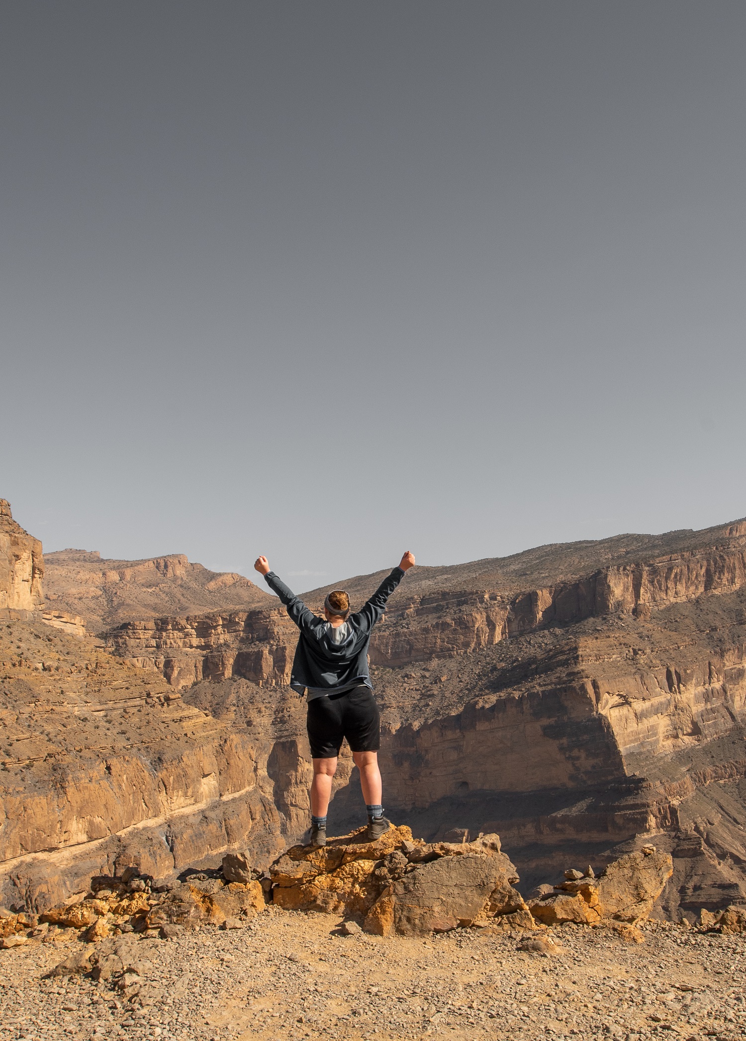 Wandern am Balcony Walk im Oman