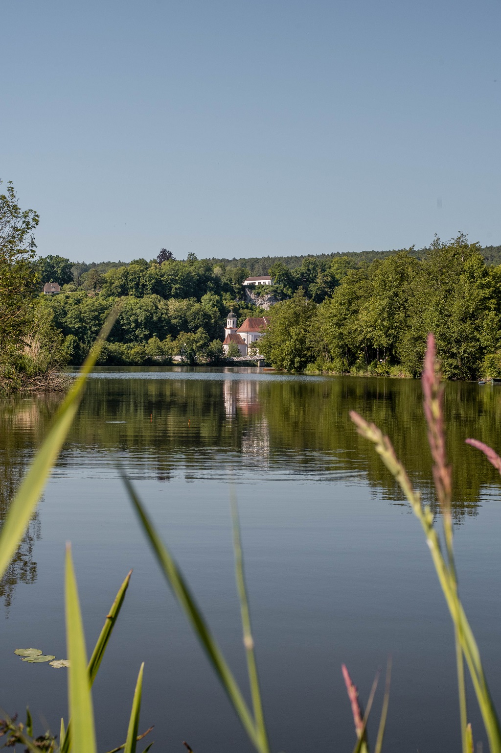 Blick auf Mariaort und die Donau